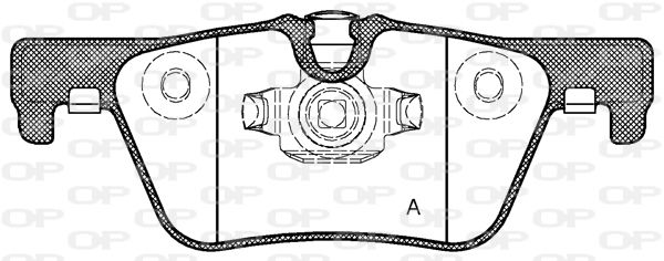 OPEN PARTS Комплект тормозных колодок, дисковый тормоз BPA1476.00